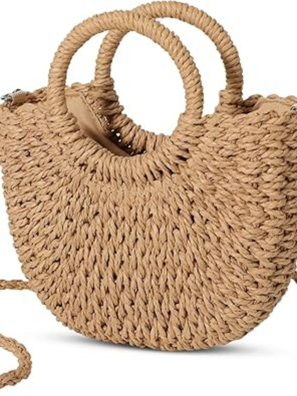 New Beach Purse Straw Crossbody Bag Boho Straw Purse Beach Bag Woven Summer